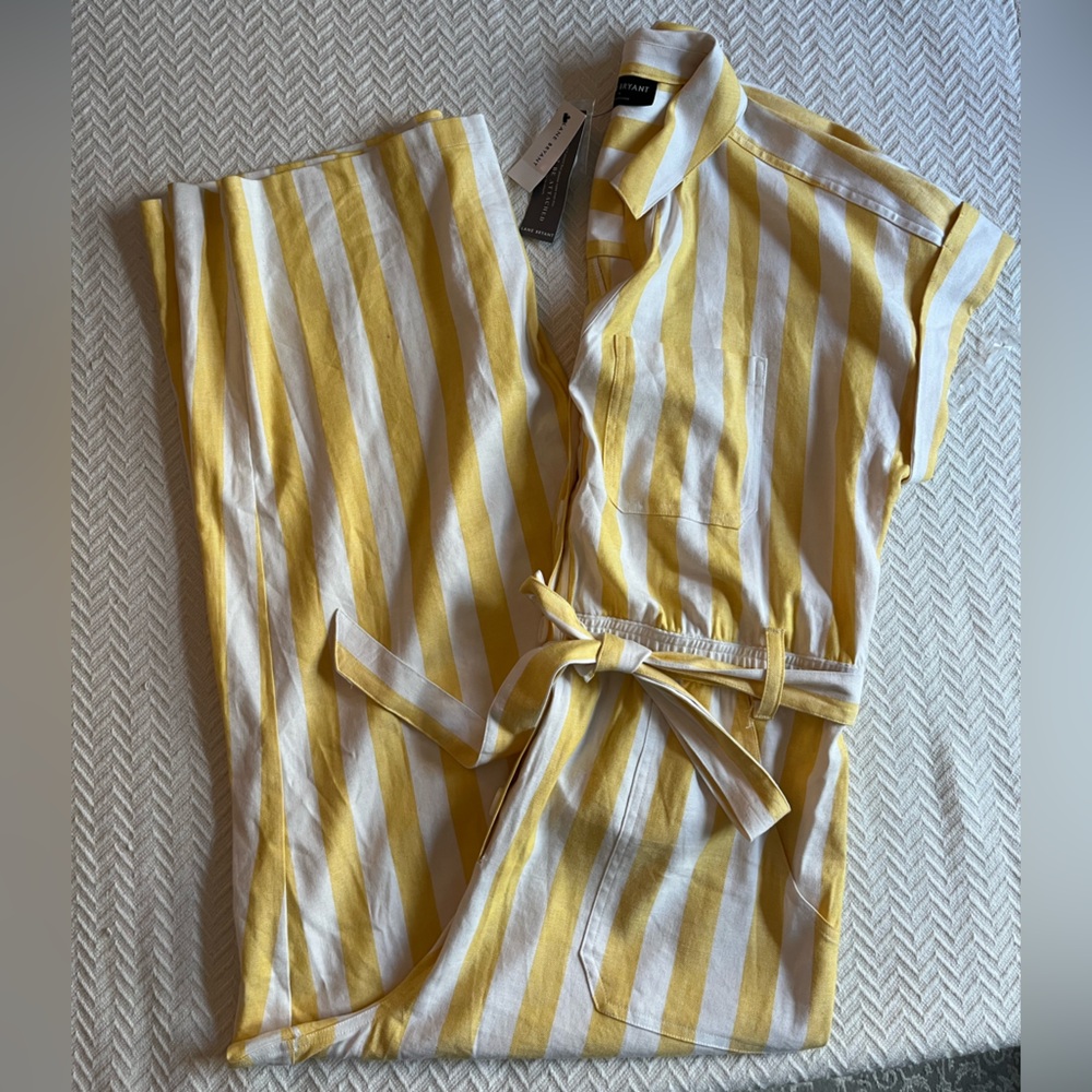 Lane Bryant Striped Jumpsuit